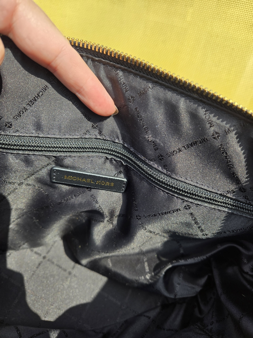 Michael Kors Black Saffiano Leather Tote Bag - Picture 13 of 15